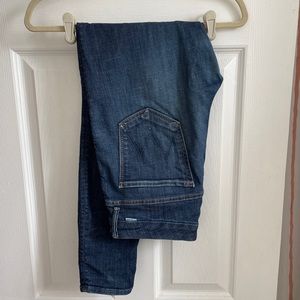 Mother Denim 30 High Waisted Looker Skinny Jeans dark wash